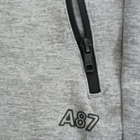 NWT Aeropostale Mens Jogger Pants Drawstring Waist Grey Size XL Zipper Pockets - Picture 6 of 12